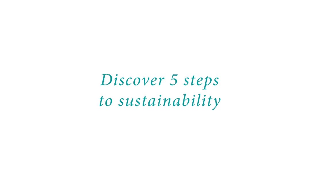 Discover 5 steps to sustainability